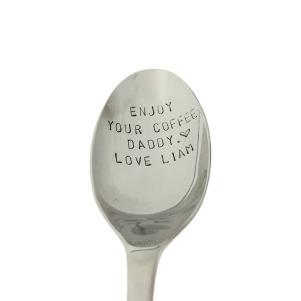 Custom spoon, spoon, dad gift, gift for dad, fathers day gift, fathers day, coffee spoon, dad's coffee spoon, grandpa gift,unique men's gift