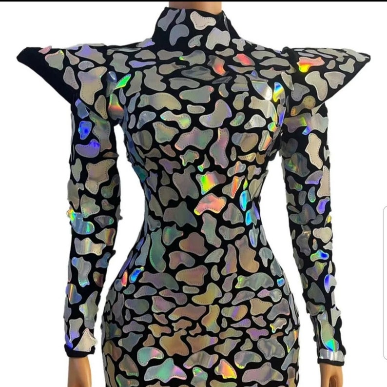Sparkly Dress Mirror Dress Sequin Dress Celebrity Stage Etsy