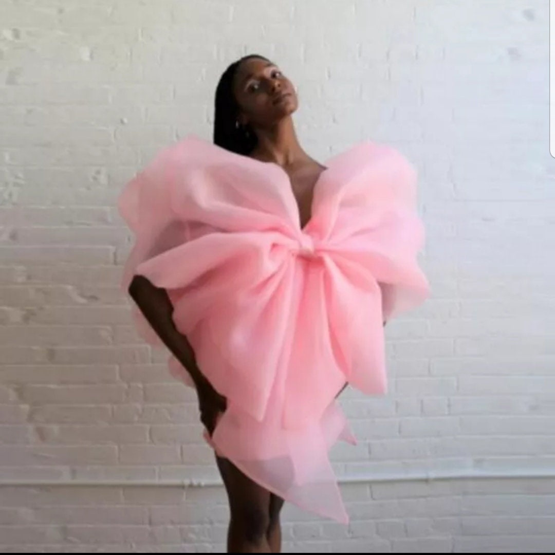 pink bow dress