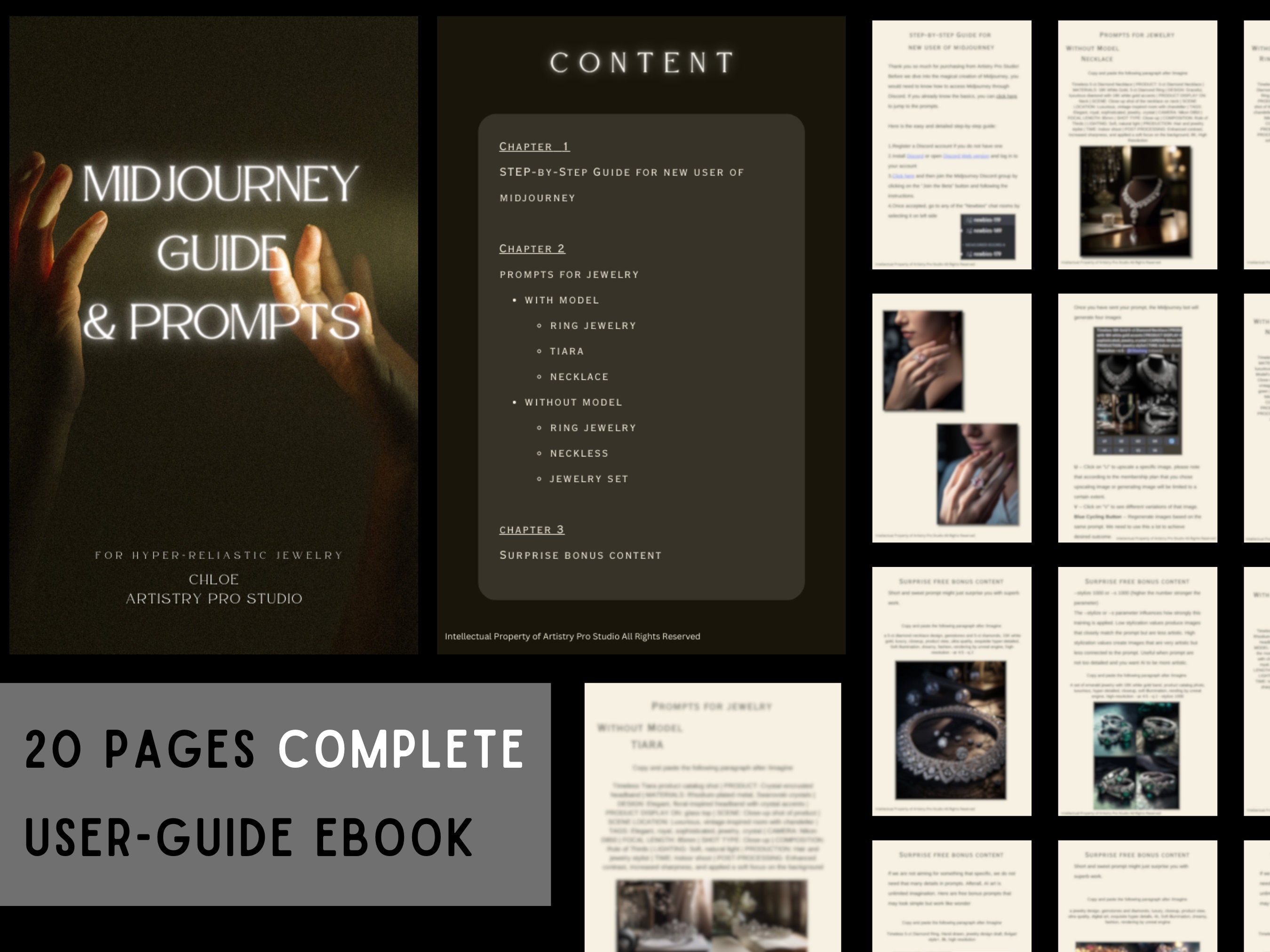 Professional Midjourney Prompts Jewelry, AI Art Keywords, Step-by-step ...