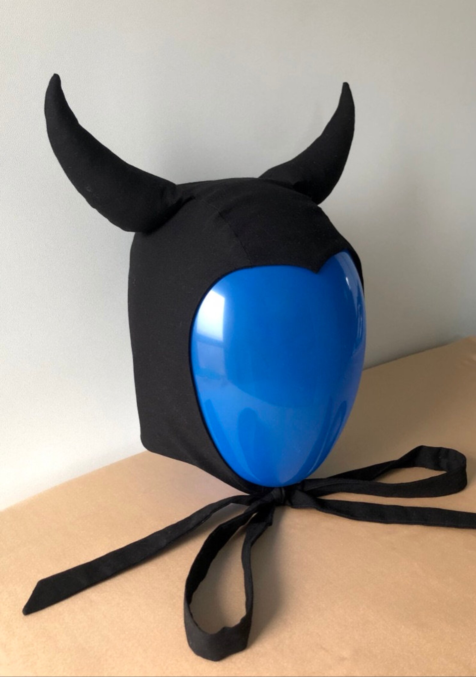 Black Devil Horn Hat Devil Vintage Devil Hood Hat Etsy