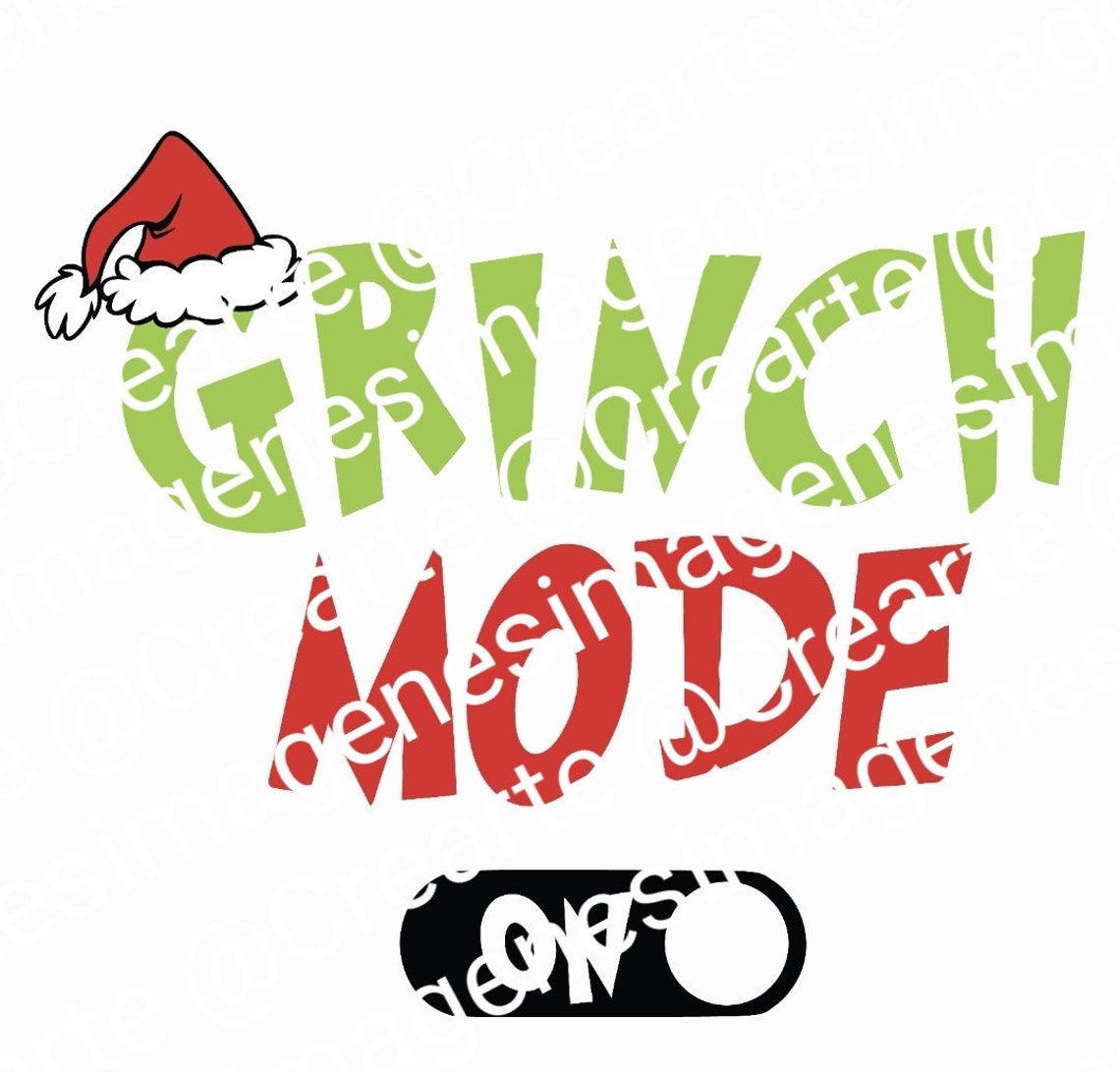 Grinch Mode On PNG SVG Etsy Ireland