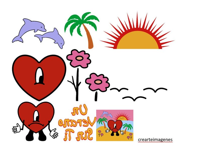 Bunny Benito Svg Un Verano Sin Ti Sad Heart Svg Png Bad Svg - Etsy UK