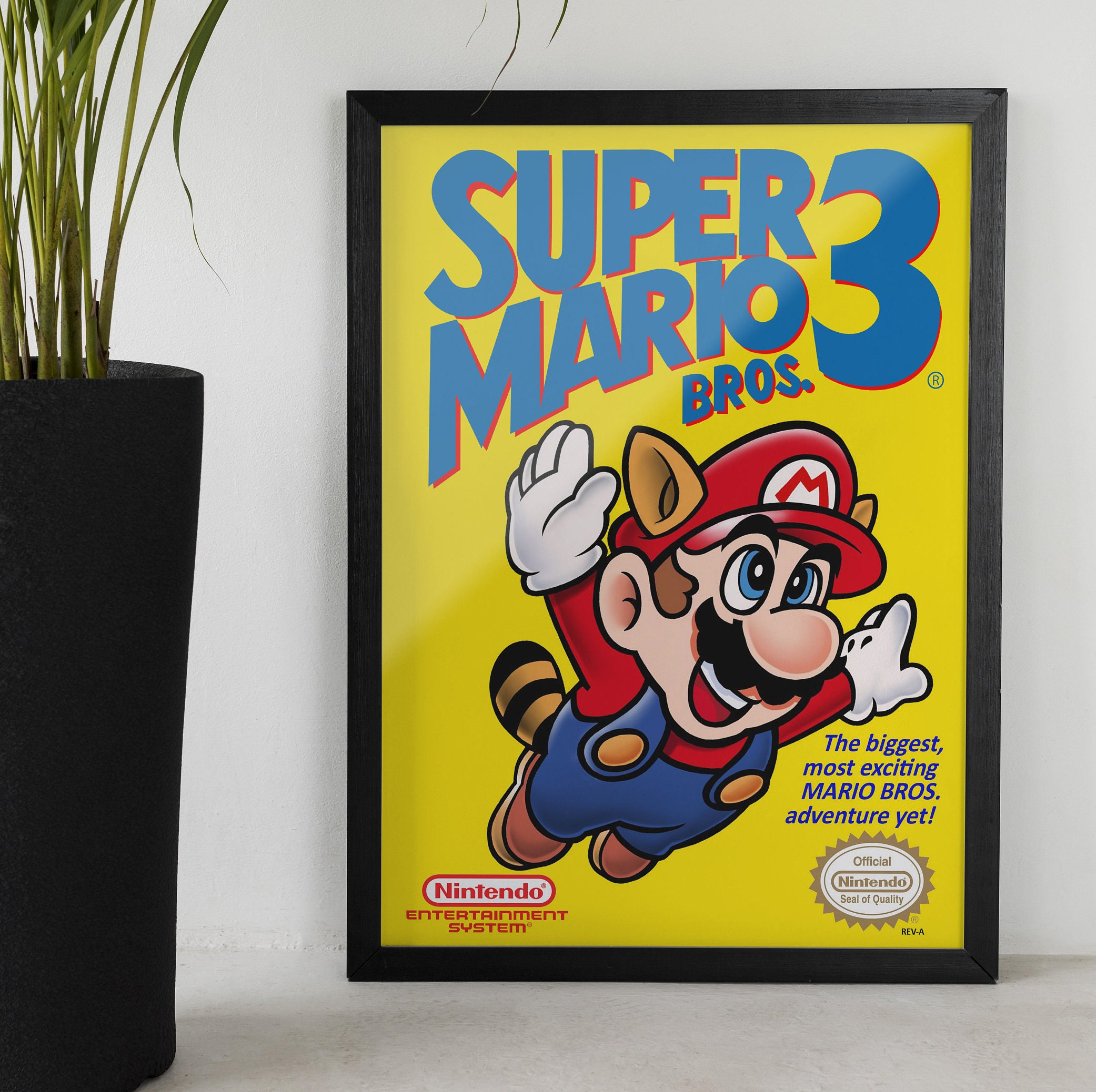 Poster Super Mario Bros 3. Cover Nintendo Entertainment System (1988) Poster