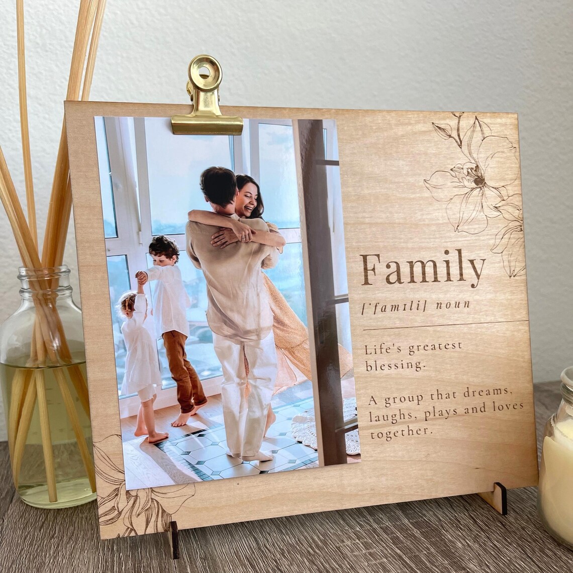 Family Photo Frame Personalized Photo Frame Etsy