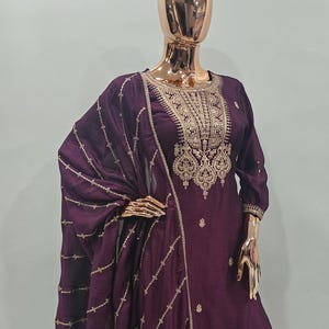 Silk Kurta Set Kurta with Trousers & Dupatta Salwar Kameez Set Pakistani Suit Set XXL Plus Size Kurta Indian Dress Kurti with pant,Dupatta