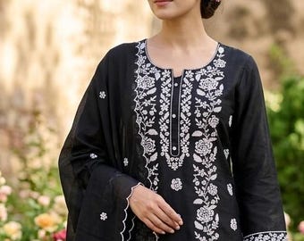 Kashmiri work Kurta Palazzo Salwar Kameez Indian Wedding Kurta Set Pakistani Salwar Suit Readymade Women Kurta Embroidery Kurta Palazzo