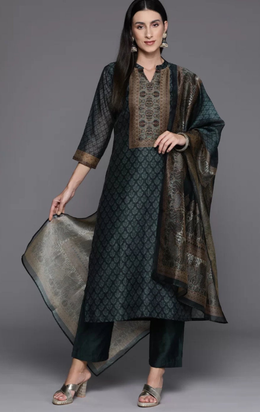 Art Silk Kurti Etsy