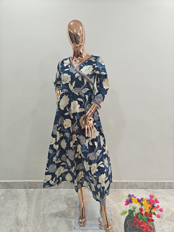 Abito Lungo Abbigliamento Donna Etnico GHAKKE Vestito Estivo In