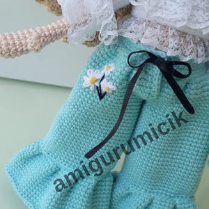 Daisy Amigurumi Doll Crochet Pattern PDF | Girl Doll Tutorial | English Turkish French image 8
