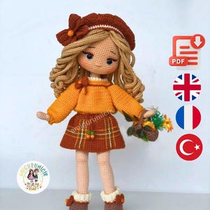 Isabella Amigurumi Doll Crochet Pattern | Girl Doll Tutorial (PDF Download)