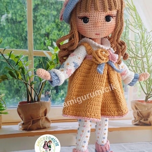 Haakpatroon Layla Amigurumi-pop | Zelfstudie pop voor gemiddeld meisje (pdf-download) afbeelding 3