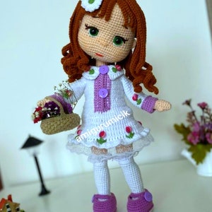 Amigurumi Bella doll pattern in english detailed crochet instructions,Amigurumi Crochet Pattern PDF Instant Download