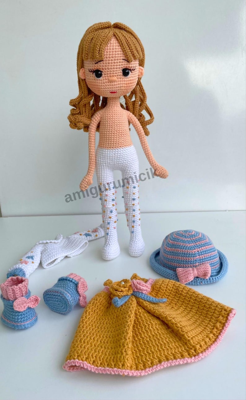 Haakpatroon Layla Amigurumi-pop | Zelfstudie pop voor gemiddeld meisje (pdf-download) afbeelding 6