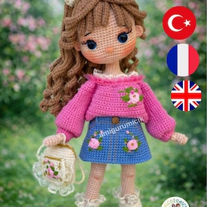 Rosalinda Amigurumi Doll Crochet Pattern | PDF Tutorial (35 cm)