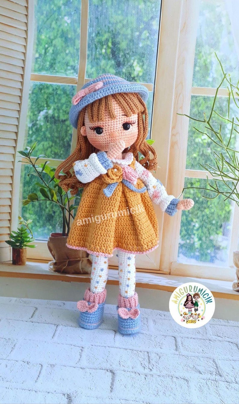 Haakpatroon Layla Amigurumi-pop | Zelfstudie pop voor gemiddeld meisje (pdf-download) afbeelding 2