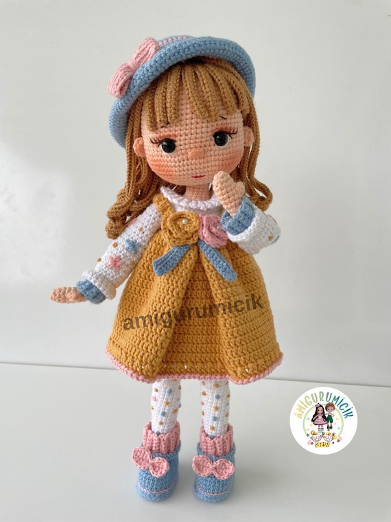 Layla Amigurumi Doll Crochet Pattern | Intermediate Girl Doll Tutorial (PDF Download)