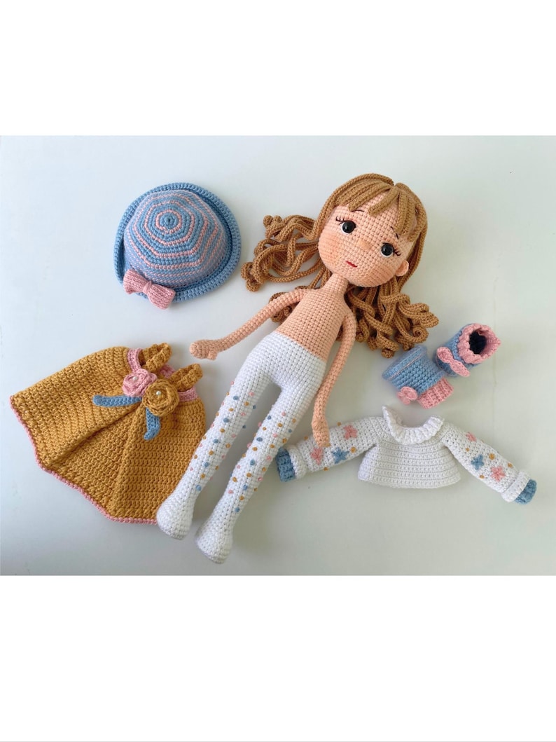 Haakpatroon Layla Amigurumi-pop | Zelfstudie pop voor gemiddeld meisje (pdf-download) afbeelding 7