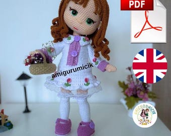 Bella Amigurumi Doll Crochet Pattern | Girl Doll PDF Tutorial (English)