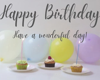 Animated Birthday Greeting, Online Happy Birthday E-card, Happy Birthday Digital Card, Additional version with music included