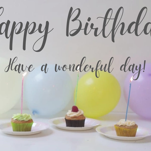 Animated Birthday Card With Music Digital Birthday Card Birthday