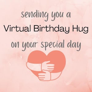 Animowana kartka urodzinowa: Wirtualny uścisk (do pobrania cyfrowego), natychmiastowe pobranie