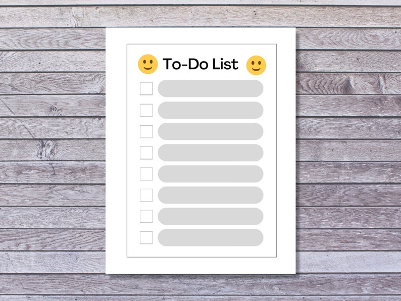 Minimalist Printable To do List Template Get Organized and Productive Minimalist Printable To do List Template Get Organized and Productive