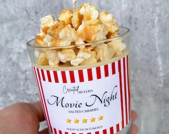 Popcorn candle | Gift Movie Night Candle 220ml | Soy Wax Candle | Scented Candle