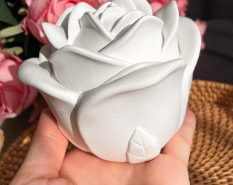 Rose Wood Wick Candle | Rose Scented Soy Candle | Pink Lovers | Home Decoration | Women Gift | 70ml Scented Candle