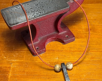 Thor's Hammer from Viking lore. Hand-forged by blacksmith artist Cassandra Taylor of Cat's Forge.