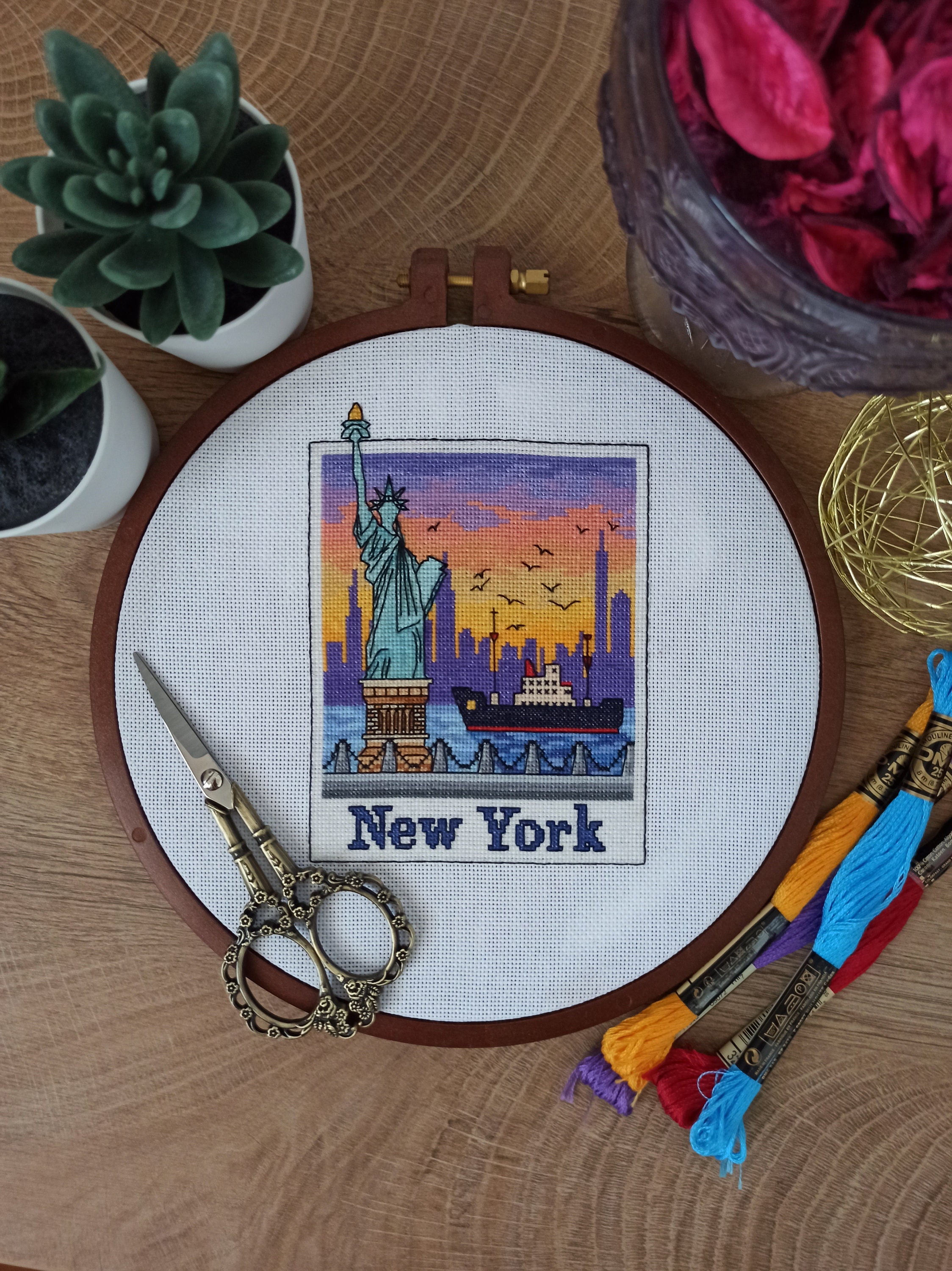 New York City Cross Stitch Pattern - Etsy