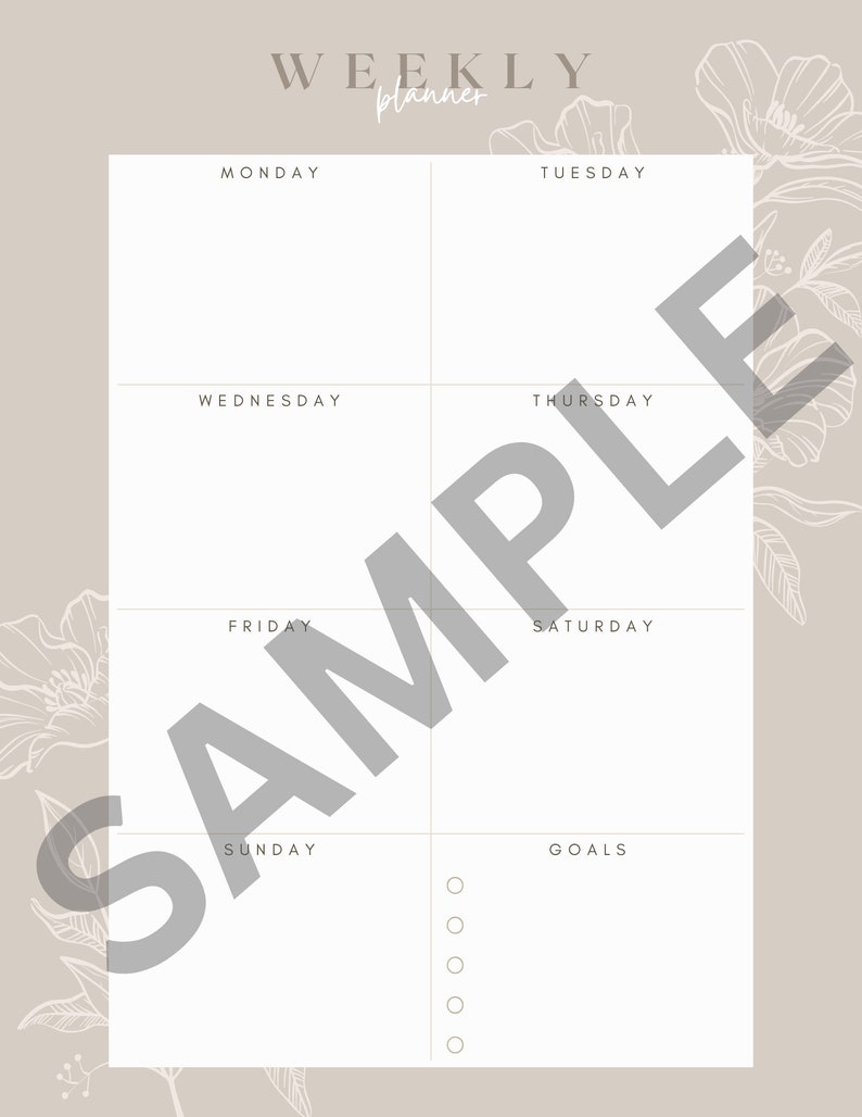 Ultimate Planner Bundle Daily, Weekly and Monthly Planner Pages 8x11 ...
