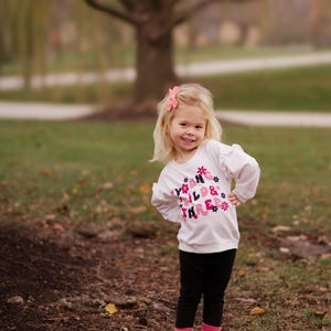 Young Wild and Three - Toddler Third Birthday Ruffle Sleeve Crewneck Sweatshirt