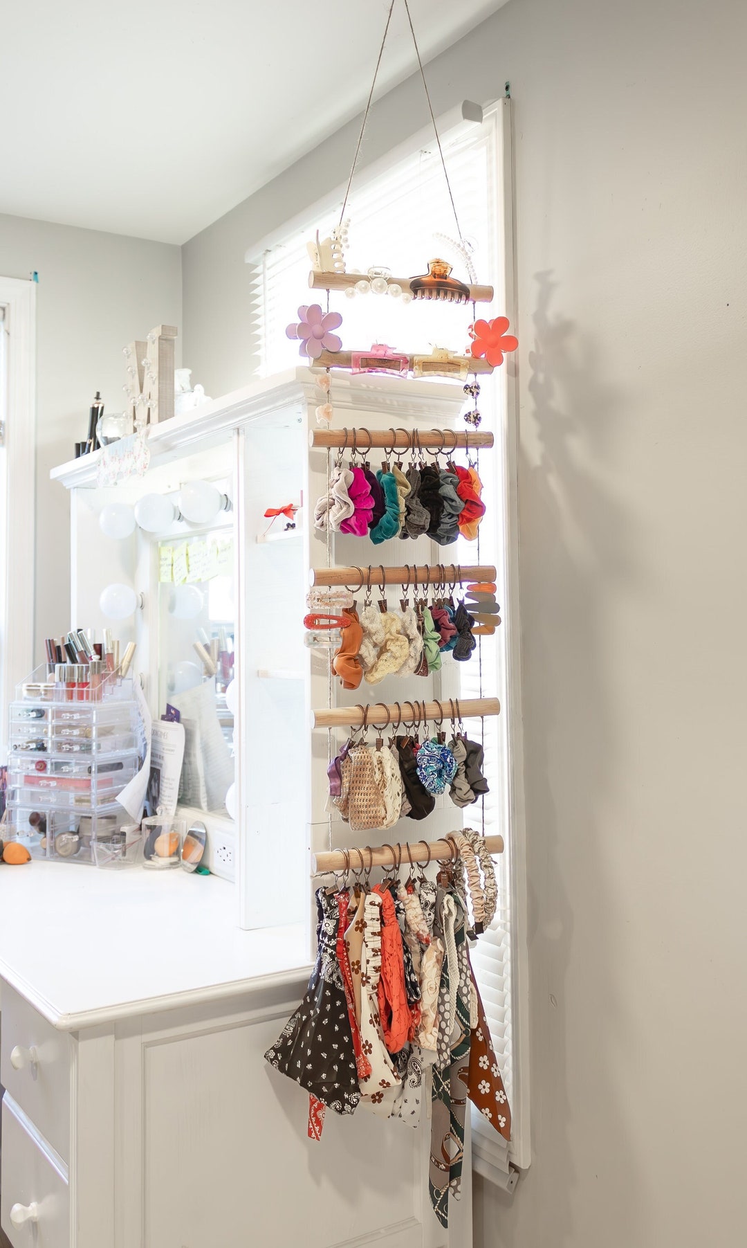 Hair Accessory Holder - Storage Solution for Vanity, Bathroom, Bedroom ...