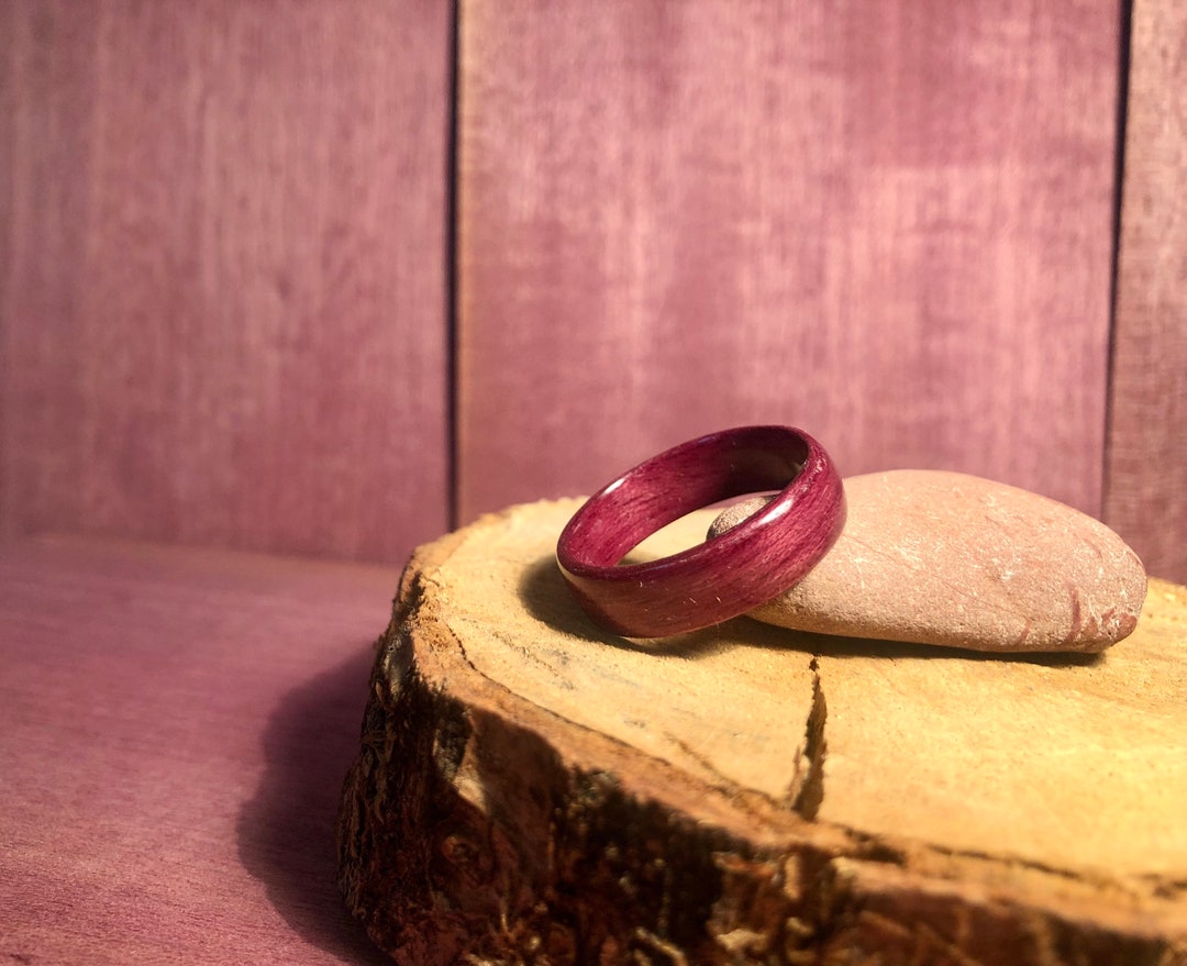 Purpleheart Wood Ring Etsy Australia