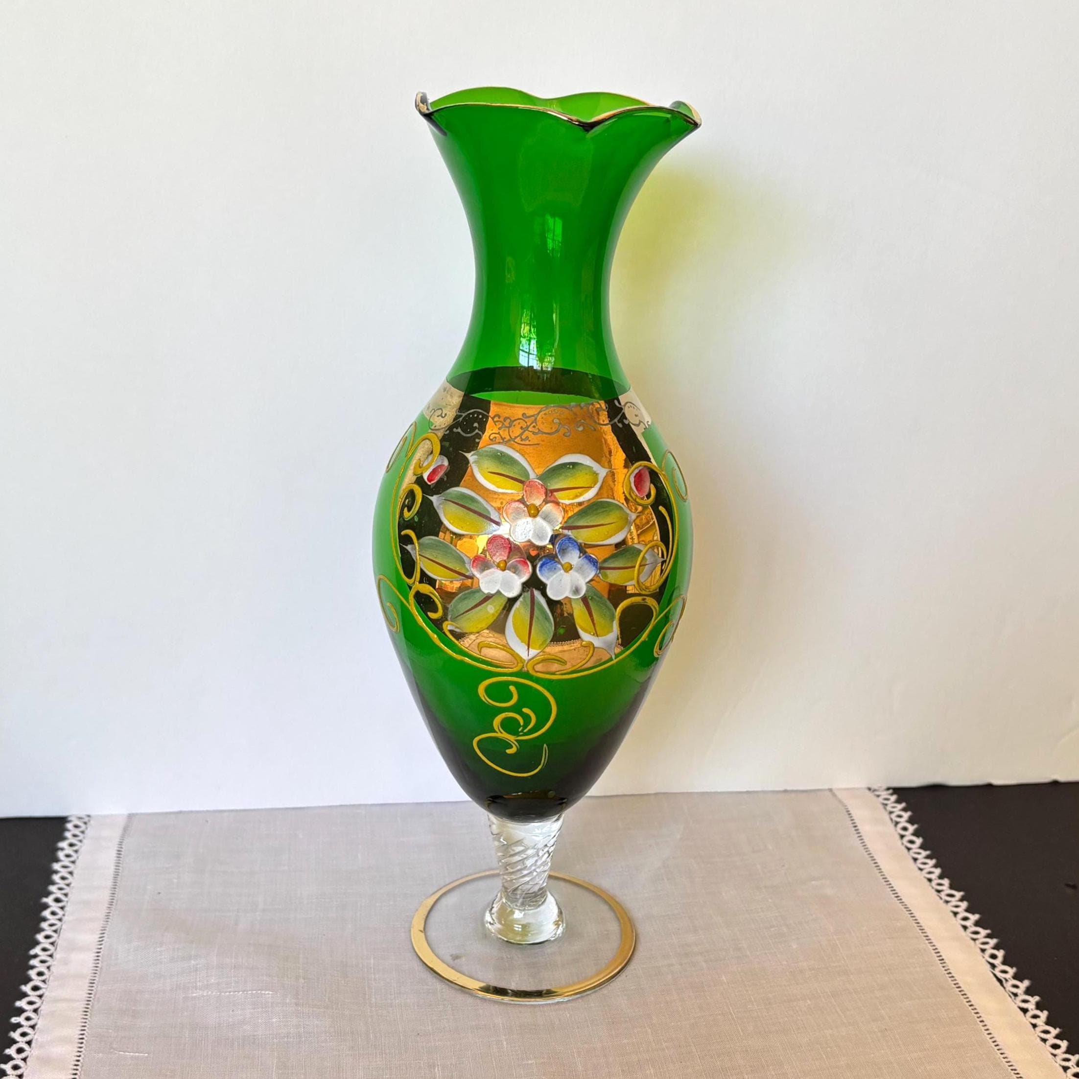 Egermann Glass Green - Etsy