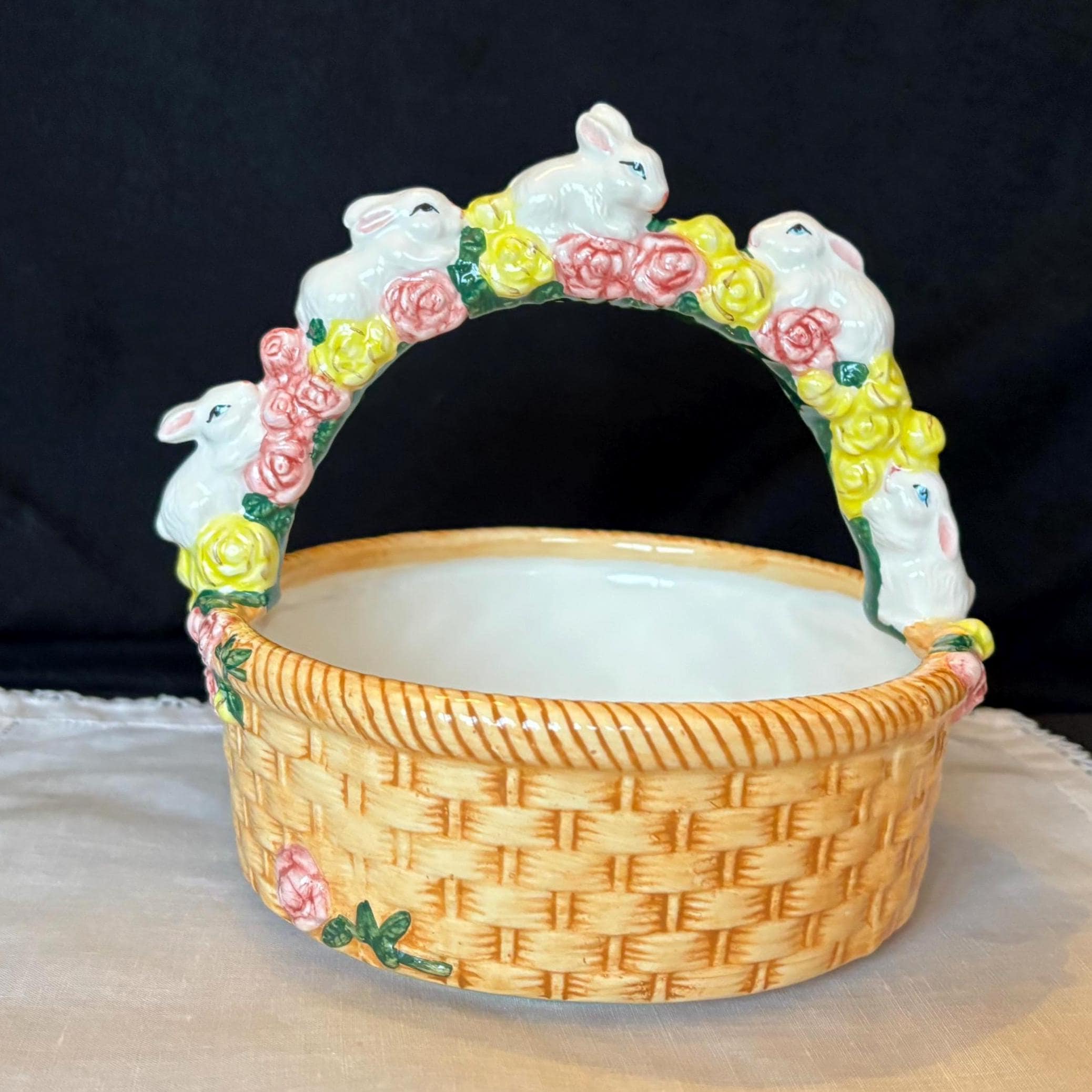 Porcelain Flower Basket - Etsy