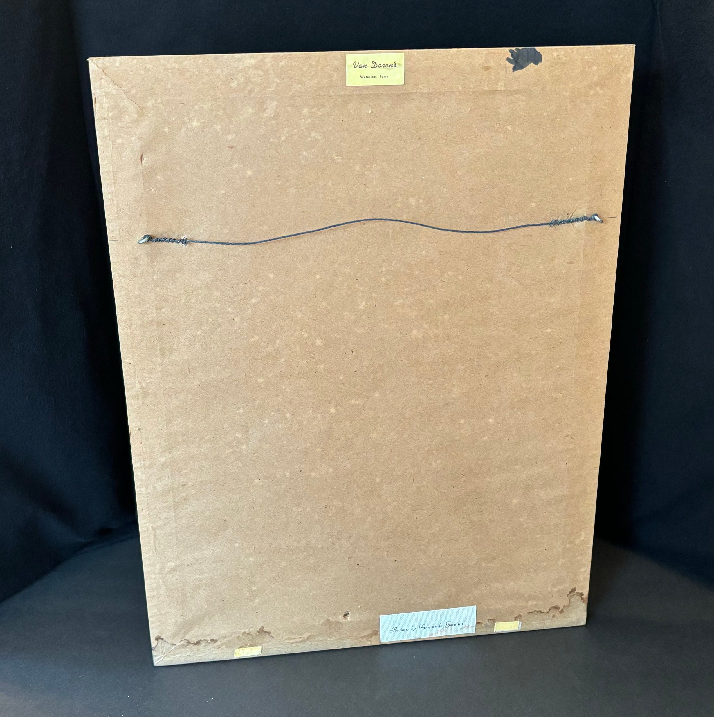 Armando Gentilini 「Precious」　壁掛け画 Vintage Framed Armando Gentili Print on Canvas 'precious