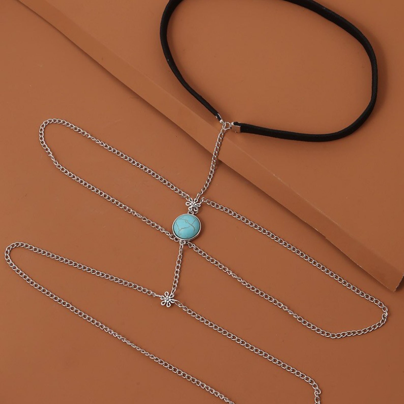 Stone Leg Chain Gold Leg Chain Silver Leg Chain Pearl Etsy