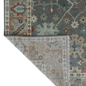 Modern Soft Gray Oushak Rug - 4x6, 5x8, 6x9, 8x10, 9x12, 10x14 ft & Runner - Persian weave Luxury Hand made Rugs for Living room, Bedroom image 6