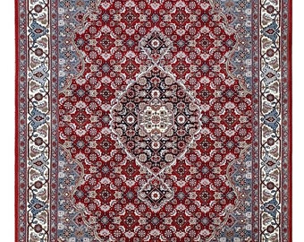 5x8 ft, Persian Mahi Bidgar Rug, Hand knotted Rug, Heriz rugs, Red Rugs For Dining Room - Bedroom - Living Room