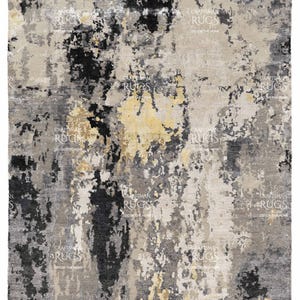 5&#39;,7&#39;&#39; x 7&#39;10&#39;&#39; ft prachtig abstract modern tapijt - handgeknoopt wol-viscose vloerkleed eetkamer- slaapkamer- woonkamer, handgemaakte tapijten