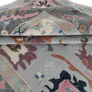 Exquisite Oushak style Hand Knotted Rug 4x6, 5x8, 6x9, 8x10, 9x12, 10x14 ft Handmade Rugs for Living Room - Antique Style Contemporary rug