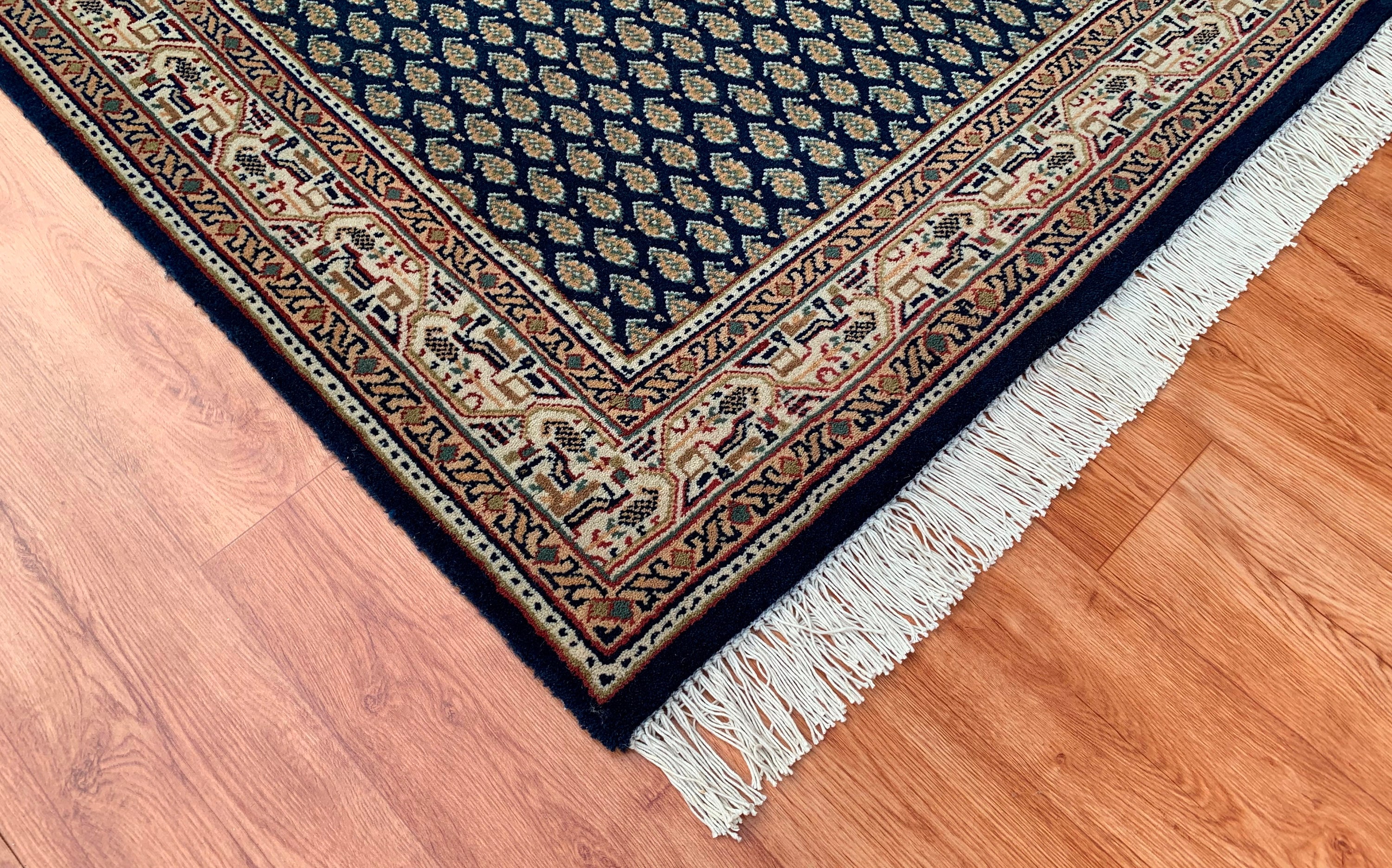 2x4, 3x5, 4x6, 2.6x12 Ft Afghan Mir Rug, Royal Handmade Runner Rug Blue