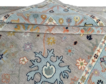 Beige Oushak rug 5x8, 6x9, 8x10, 9x12, 10x14ft Antique Handknotted Soft wool rug, Oriental rug- Living area rug