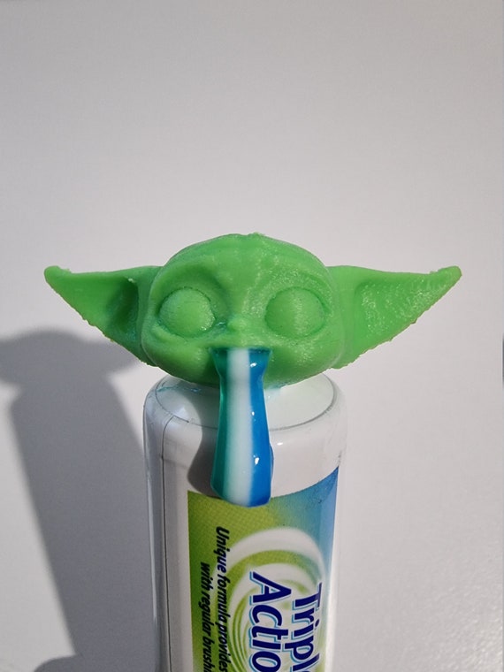 Baby Yoda Toothpaste Vomit Topper Dispenser Cap Fits Major Etsy