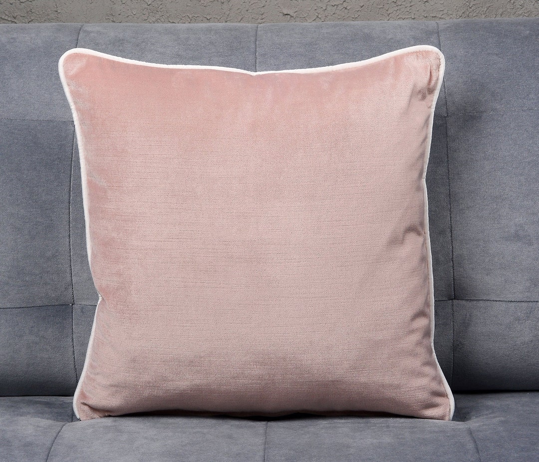 Pink Velvet Pillow Minimalist Home Decor Pink Pillow Case Velvet