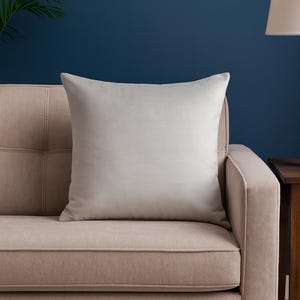 Gray Velvet Pillow Cover | All Size Pillow Custom | Luxury Gray Velvet Throw Pillow Covers | Designer Pillow Cover | 18 x 18 Inch Pillows
