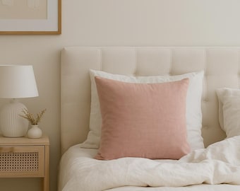 Pink Velvet Pillow Cover | Soft Decorative Cushion