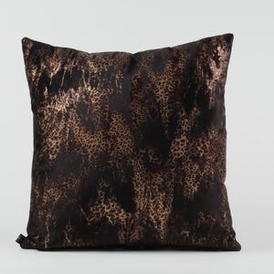 Cojines de leopardo para el sofá de la sala de estar, fundas de almohada de terciopelo con estampado de leopardo para el dormitorio y sofás, fundas de almohada de terciopelo de leopardo negro